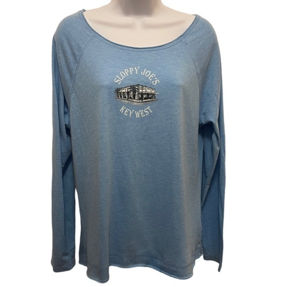 Kavio Sloppy Joe’s Key West Blue Long Sleeve T-shirt Size Medium